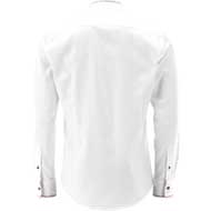 GIPFELST�RMER Herren Langarmhemd wei�-oliv 1