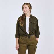 PINEWOOD Safari Damen Langarmbluse Moss Green 2