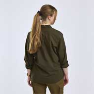 PINEWOOD Safari Damen Langarmbluse Moss Green 3