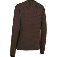 DEERHUNTER Lady Harrrington Zopfmuster Strickpullover Brown Melange 1