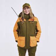 PINEWOOD Furudal Expert 2L Hunting Jacke Damen Olive Green/Orange 2