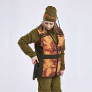 PINEWOOD Furudal Hunter Pro 2.0 Camou Weste Damen Strata Blaze/Mossgreen 2