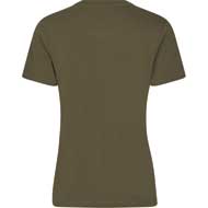 SEELAND Deer On Line T-Shirt Damen Military Olive 1