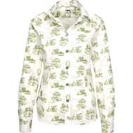 JAGDHUND Langarm-Bluse Madeleine oliv