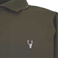 HUBERTUS Damen Langarm Polo-Shirt oliv 1