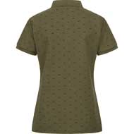 BLASER Damen Allover Polo Shirt dunkel oliv/schwarz 2