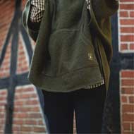 DEERHUNTER Lady Wilder Poncho Loden Wood 2