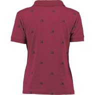 OS TRACHTEN Damen Poloshirt kurzarm weinrot 1