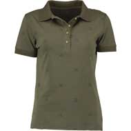 OS TRACHTEN Damen Poloshirt kurzarm oliv