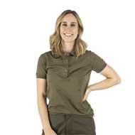 OS TRACHTEN Damen Poloshirt kurzarm oliv 2