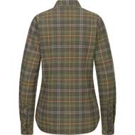 BLASER Damen Flanellbluse Juliana gr�n/offwhite/orange kariert 1