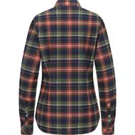 BLASER Damen Flanellbluse Martina dunkel oliv/rot 1