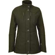JAGDHUND Damen Lodenjacke Gamskopf 2 gr�n