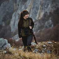 DEERHUNTER Lady Gestricktes Stirnband Art Green 2