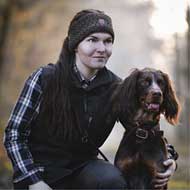 DEERHUNTER Lady Gestricktes Stirnband Art Green 4