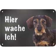 WILDE HILDE Zaunschild ''Dackel Rauhaar''