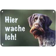 WILDE HILDE Zaunschild ''Deutsch Drahthaar Braunschimmel''