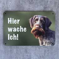 WILDE HILDE Zaunschild ''Deutsch Drahthaar Braunschimmel'' 4