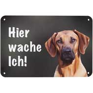 WILDE HILDE Zaunschild ''Deutsch Drahthaar Braun-Weiss''