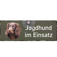 WILDE HILDE Autoschild mit Saugnapf ''Deutsch Langhaar''