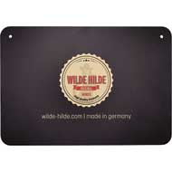 WILDE HILDE Zaunschild ''Dackel Langhaar schwarz'' 1