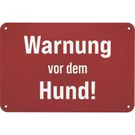 WILDE HILDE Zaunschild ''Warnung vor dem Hund''