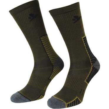 SEELAND Field Merino Socken 2er-Pack Pine Green/Military Olive
