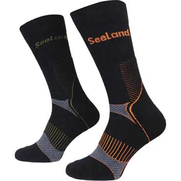 SEELAND Field Coolmax Socken 2er-Pack Black/Dark Grey
