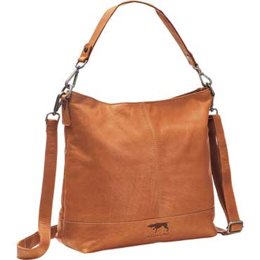 JAGDHUND Damen Schultertasche Sophie cognac