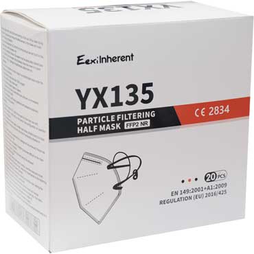 FFP2 Atemschutzmaske YX135 20 Stk.
