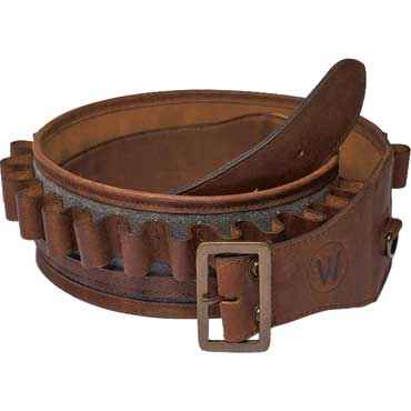 WAIDMANNS Leder Patroneng�rtel Braun/Grau