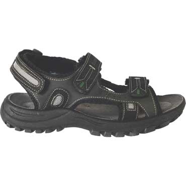 GRISPORT Herren Freizeit-Sandale Schwarz/Dunkelgrau