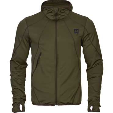 HRKILA Deer Stalker Fleece Kapuzenjacke Willow green