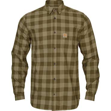 HRKILA Scandinavian Hemd Dark olive check