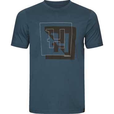 HRKILA H-Logo T-Shirt Sea blue