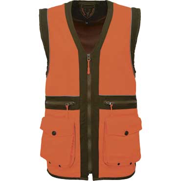 HUBERTUS Multifunktions-Warnweste orange blaze/oliv