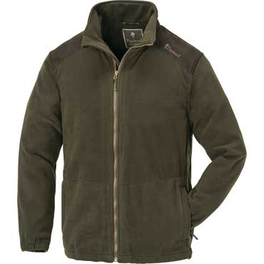  Pinewood Retriever Fleecejacke Dunkeloliv/Wildlederbraun 