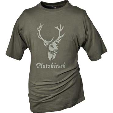  Hubertus T-Shirt Platzhirsch oliv 