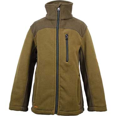 HUBERTUS Eifel Kinder Fleecejacke oliv/braun