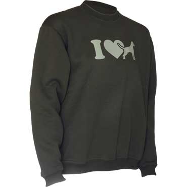 Hubertus Sweatshirt Vorstehhund oliv