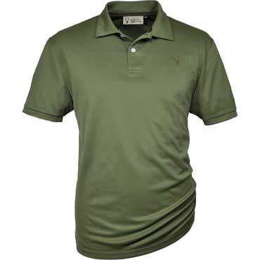 Hubertus Herren Funktions Polo Pique Shirt oliv