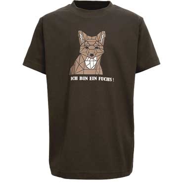 HUBERTUS Kinder T-Shirt Ich bin ein Fuchs oliv