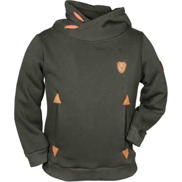 HUBERTUS Kinder Kapuzenpullover oliv