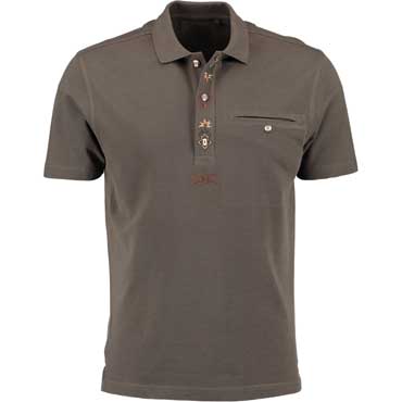 OS TRACHTEN Herren Poloshirt dunkelgrn