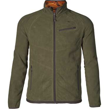 SEELAND Vantage Reversible Fleecejacke Pine green/InVis orange blaze