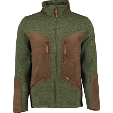 TOM COLLINS Herrenjacke Strick-Fleece trachtengrn