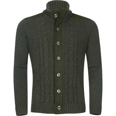 JAGDHUND Lodenstrickjacke Ternberg grn