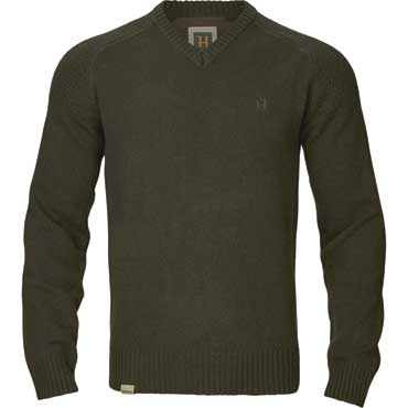 HRKILA Vincent Merino Pullover mit V-Ausschnitt Rosin