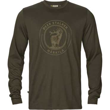 HRKILA Game Langarmshirt Willow green stag