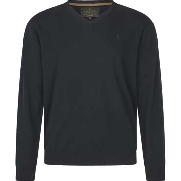 SEELAND Pine Pullover mit V-Ausschnitt Dark Sapphire